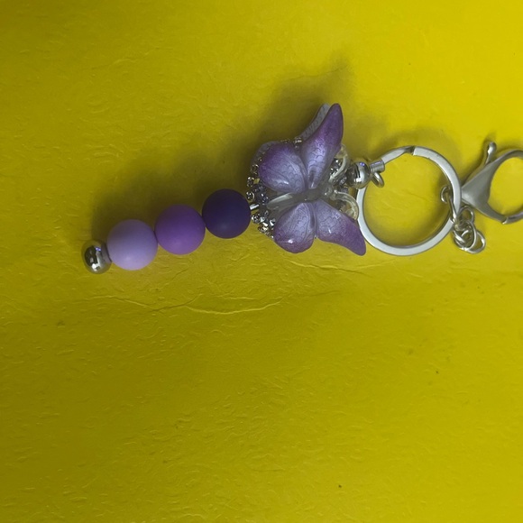 Purple Butterfly Keychain - Picture 8 of 8